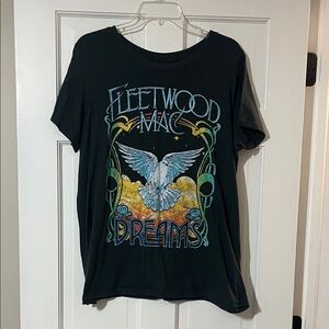 Torrid Dark Charcoal Almost Black Graphic Tee with Colorful Design